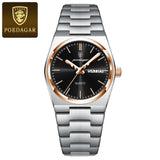 POEDAGAR Original New Woman Watch Stainless Steel Waterproof Luminous Ladies Wristwatch Date Week Elegant Quartz Women's Watches