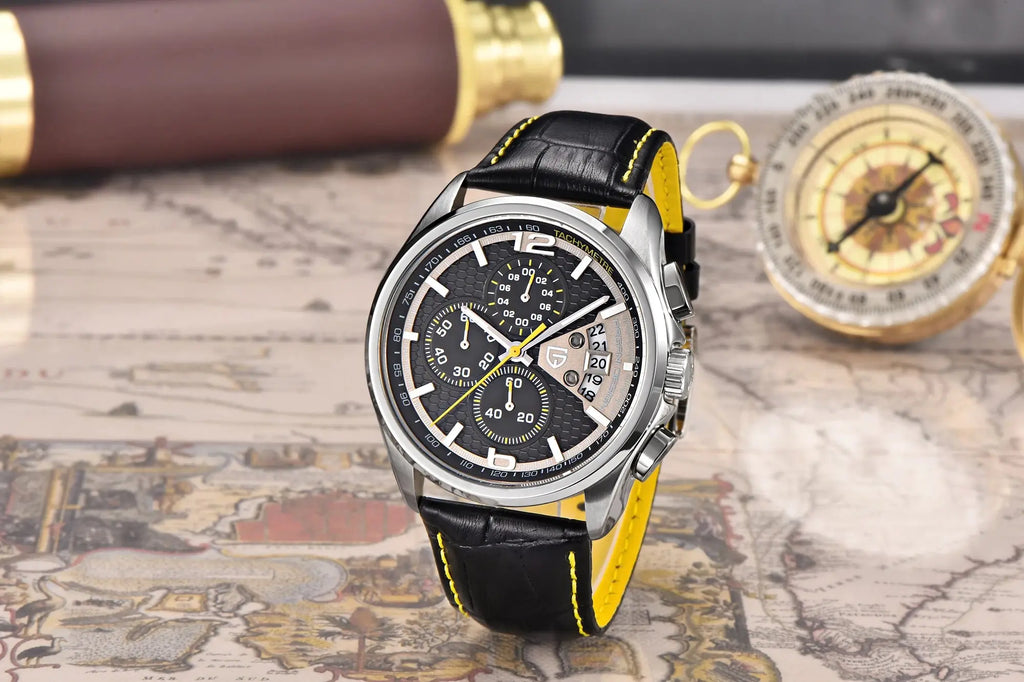 Pagani Design 2025 New Pd3306 Men's Quartz Watch Sapphire Stainless Steel 5Bar Luminous Reloj Hombre Gola Watches