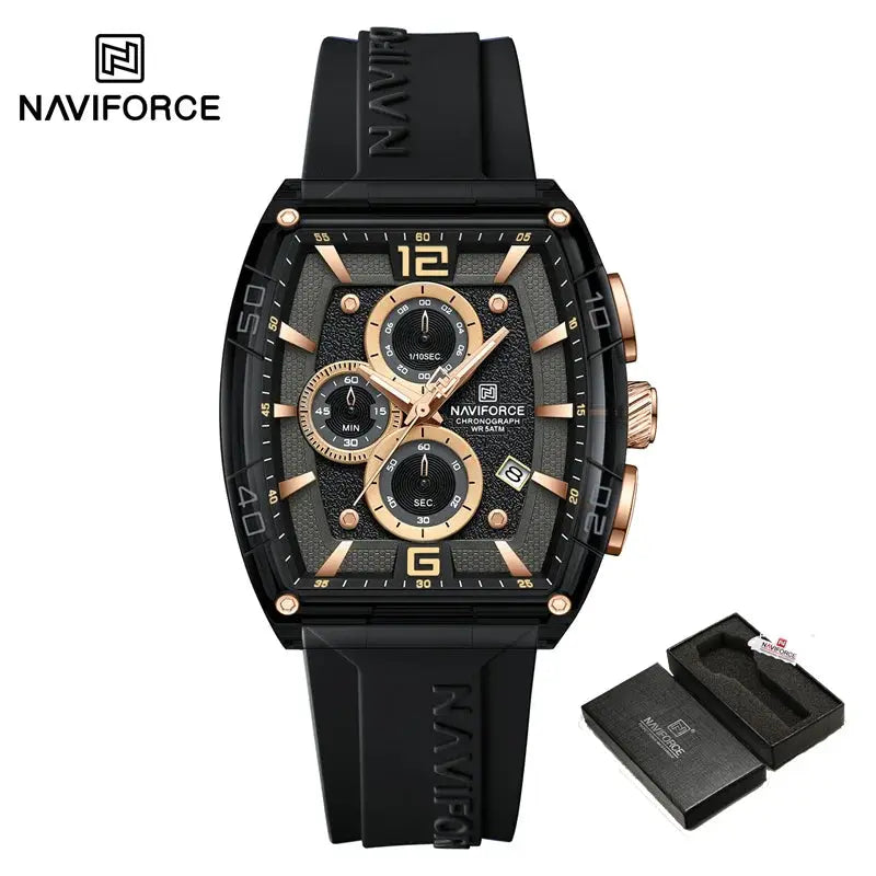 Top Brand NAVIFORCE Fashion Watches for Men Quartz Silicone Strap 50M Waterproof Date Original Man's WristWatch Reloj Hombr 2025 My Store