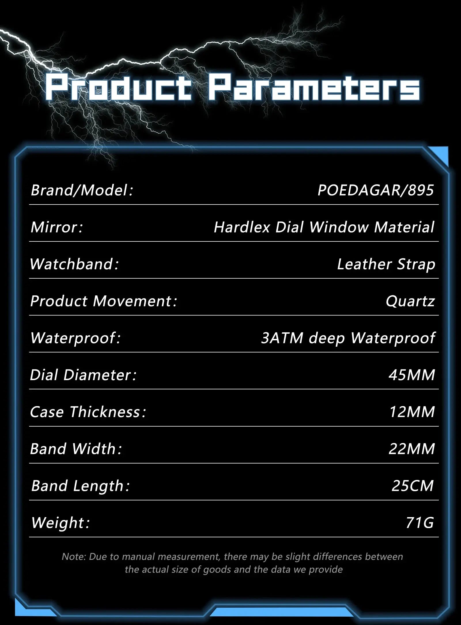 POEDAGAR Original Man Wristwatch Top Luxury Waterproof Luminous Date Week Watch For Men Quartz Sport Leather Men's Watches Reloj Gola Watches