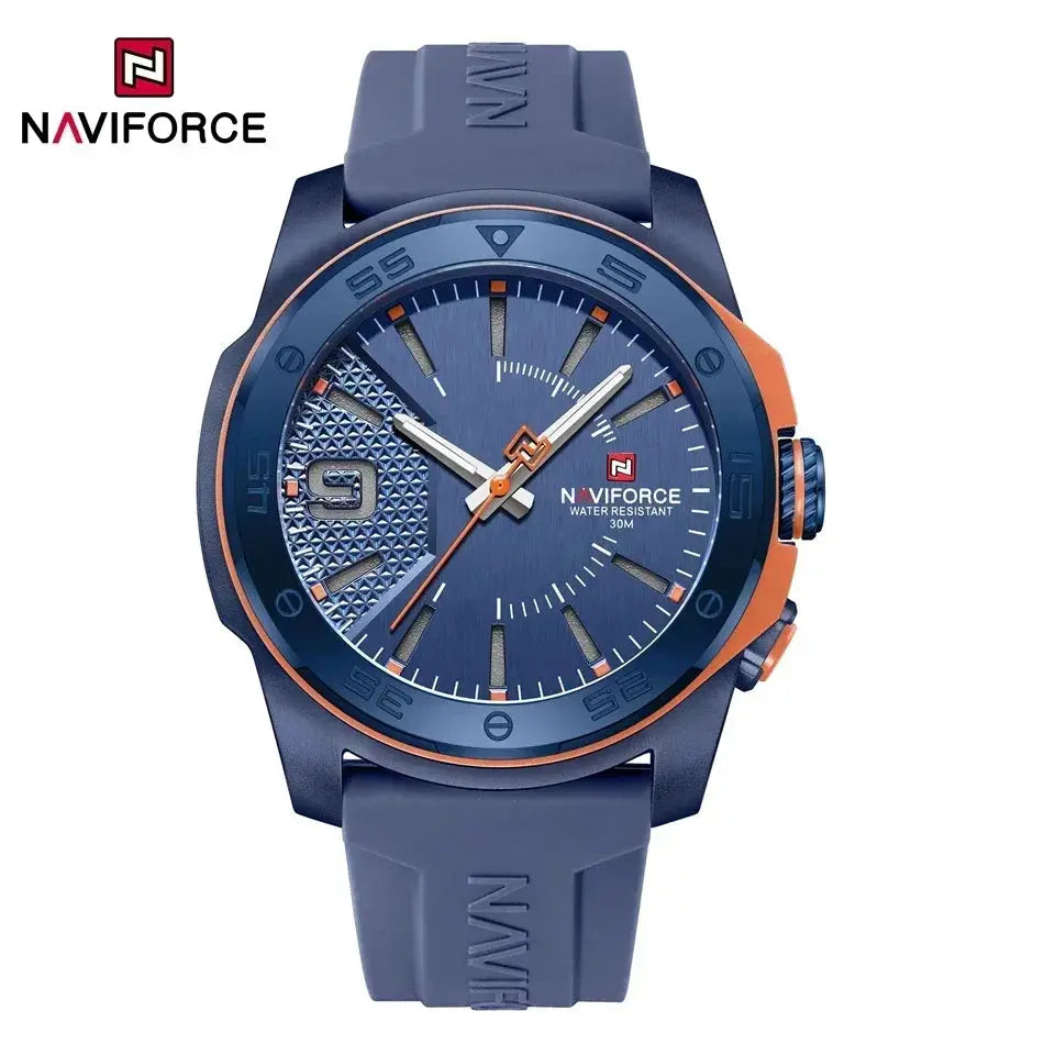 NAVIFORCE Luxury Fashion Quartz Watches for men Silicone Strap Hand Clock 50m Waterproof Japan Movement Man Sports Wristwatches My Store