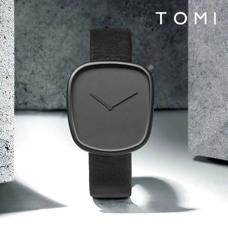 TOMI Watch Minimalist Men's Square Fashion Ultra thin Watch Minimalist Women's High Quality Elegant Quartz Watch Clock Gift Gola Watches