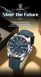 POEDAGAR Original Man Wristwatch Top Luxury Waterproof Luminous Date Week Watch For Men Quartz Sport Leather Men's Watches Reloj Gola Watches