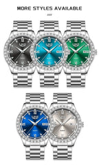 LIGE elegant women's watch Fashion waterproof clock luminous stainless steel business quartz watch for Women reloj de mujer+BOX Gola Watches