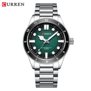 CURREN 2025 New Luxury Watch Business Waterproof Male Clock Luminous Stainless Steel Quartz Men Watch reloj hombre