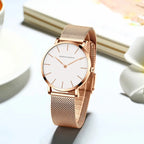 Women Watch Top Brand Japan Quartz Movement 36mm Rose Gold Waterproof Fashionable Nordic Minimalist Ladies Watches Gola Watches