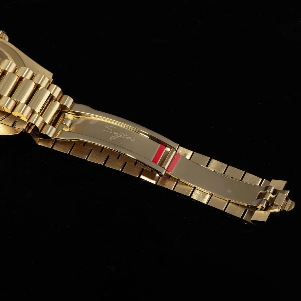 2023 New Sugess Watch of Men 40mm Day Date Automatic Dandong SL3034 Movement Retro Mechanical Wristwatch Sapphire Glass Golden Gola Watches