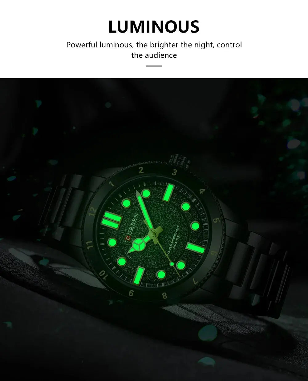 CURREN 2025 New Luxury Watch Business Waterproof Male Clock Luminous Stainless Steel Quartz Men Watch reloj hombre Gola Watches