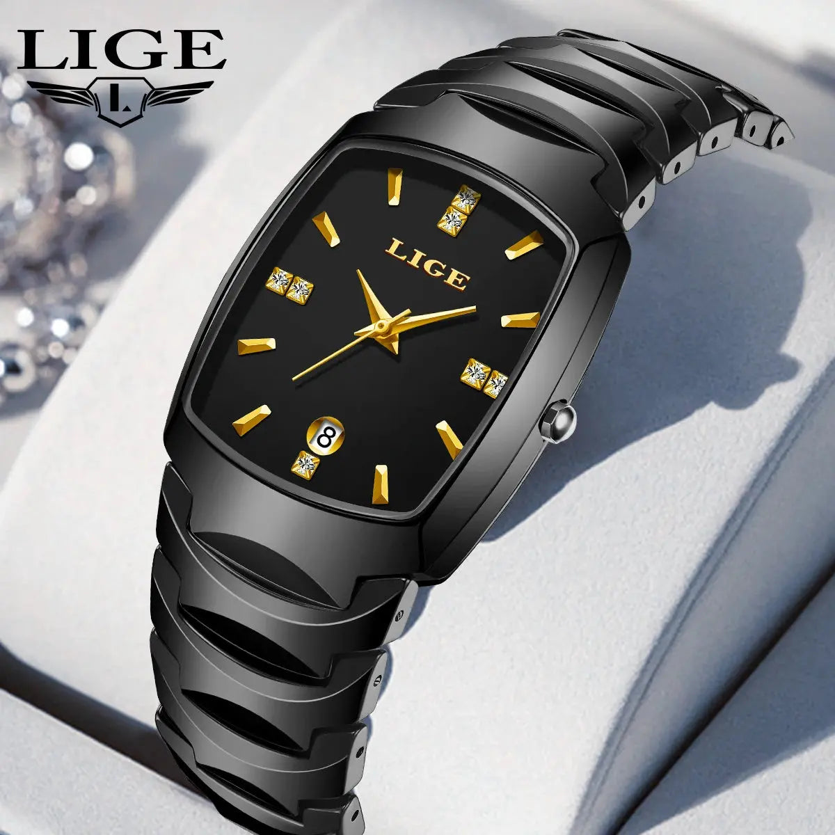 LIGE New Ladies Waterproof Watch Luxury Ceramic Braceletz Women Watches Creative Fashion Original Elegant Quartz Wristwatch Gift Gola Watches