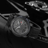 NAVIFORCE Luxury Man Watch Quartz Waterproof Luminous Date Chronograph Leather Men Wristwatch Military Sports Men's Watches