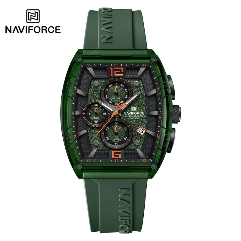 Top Brand NAVIFORCE Fashion Watches for Men Quartz Silicone Strap 50M Waterproof Date Original Man's WristWatch Reloj Hombr 2025