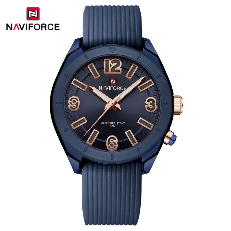 NAVIFORCE Women's Waterproof Watch Fashion Casual Luminous Display Quartz Wristwatch with Silicone Band Reloj Mujer High Quality My Store