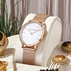 Women Watch Top Brand Japan Quartz Movement 36mm Rose Gold Waterproof Fashionable Nordic Minimalist Ladies Watches Gola Watches