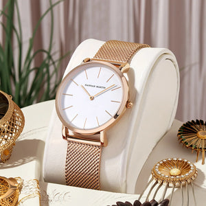Women Watch Top Brand Japan Quartz Movement 36mm Rose Gold Waterproof Fashionable Nordic Minimalist Ladies Watches