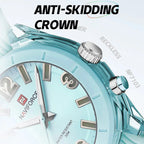 NAVIFORCE Women's Waterproof Watch Fashion Casual Luminous Display Quartz Wristwatch with Silicone Band Reloj Mujer High Quality My Store