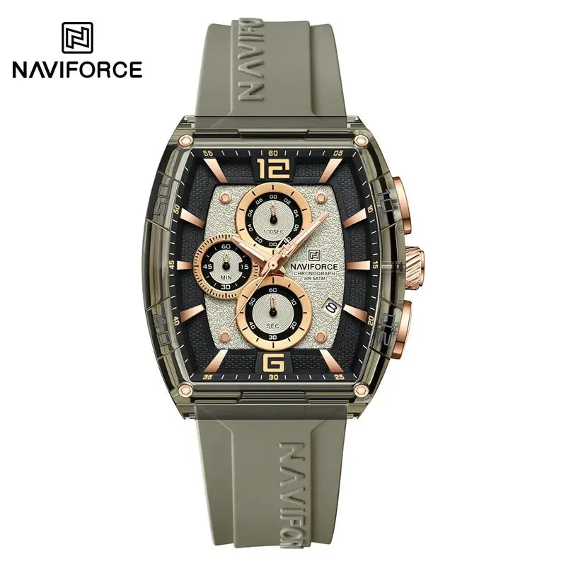 Top Brand NAVIFORCE Fashion Watches for Men Quartz Silicone Strap 50M Waterproof Date Original Man's WristWatch Reloj Hombr 2025 My Store