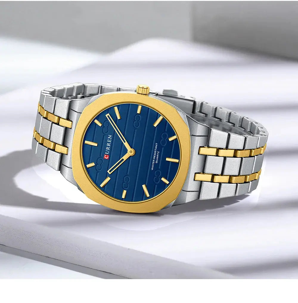 CURREN Fashion Brand Thin Quartz Watch Simple  Personalized Colors Wristwatches Waterproof 38 mm Dial Gola Watches