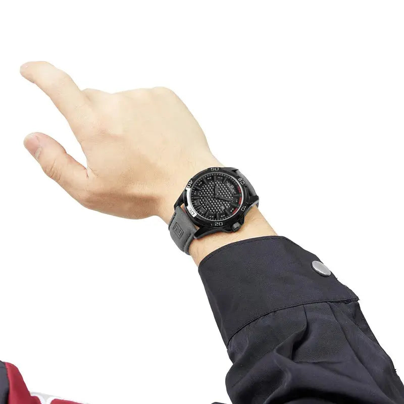 Top Brand NAVIFORCE  Men Quartz Watch Sports Shockproof Waterproof Leather Male Fashion Luxury WristWatch Casual Calendar Clock My Store