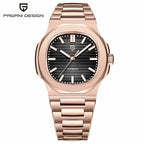 2025 New PAGANI DESIGN Watches Rose Gold Luxury Automatic Mechanical Men's Watch Sapphire Glass Stainless Steel Waterproof Clock Gola Watches