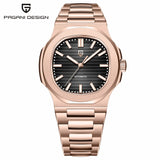 2025 New PAGANI DESIGN Watches Rose Gold Luxury Automatic Mechanical Men's Watch Sapphire Glass Stainless Steel Waterproof Clock