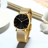 Women Watch Top Brand Japan Quartz Movement 36mm Rose Gold Waterproof Fashionable Nordic Minimalist Ladies Watches