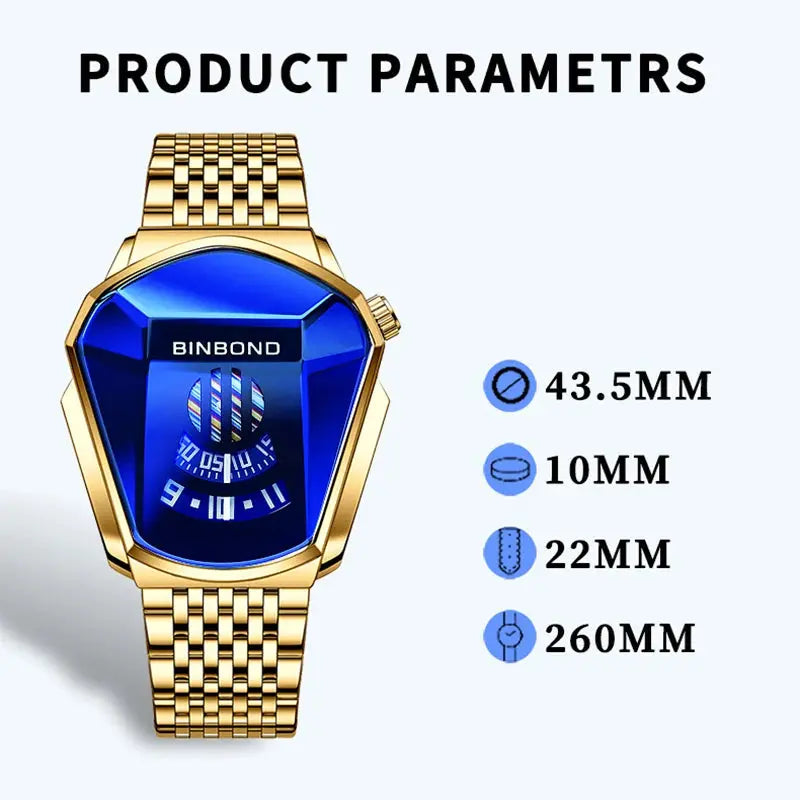 UTHAI New Men's Watch Fashion Luxury Creative New Concept Luminous Calendar Waterproof Small Tripod Quartz Watch watches for man Gola Watches