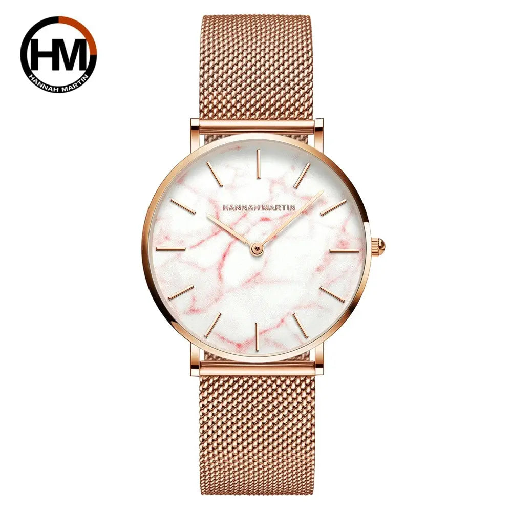 Women Watch Top Brand Japan Quartz Movement 36mm Rose Gold Waterproof Fashionable Nordic Minimalist Ladies Watches Gola Watches