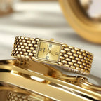 LIGE 2025 New Gold Women's Watch Luxury Quartz Watch Stainless Steel Bracelet Retro Fashion 30M Waterproof Watch for Women reloj Gola Watches