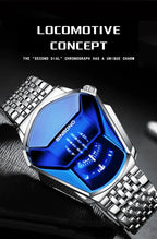 UTHAI New Men's Watch Fashion Luxury Creative New Concept Luminous Calendar Waterproof Small Tripod Quartz Watch watches for man Gola Watches