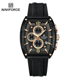 Top Brand NAVIFORCE Fashion Watches for Men Quartz Silicone Strap 50M Waterproof Date Original Man's WristWatch Reloj Hombr 2025