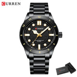 CURREN 2025 New Luxury Watch Business Waterproof Male Clock Luminous Stainless Steel Quartz Men Watch reloj hombre