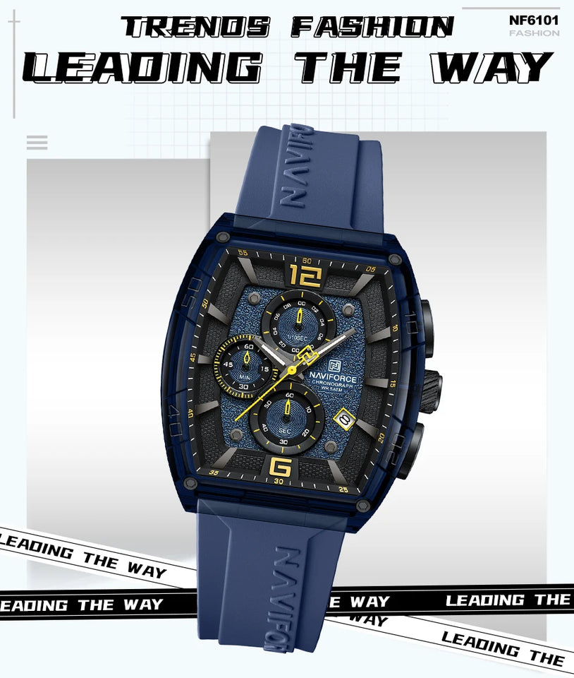 Top Brand NAVIFORCE Fashion Watches for Men Quartz Silicone Strap 50M Waterproof Date Original Man's WristWatch Reloj Hombr 2025