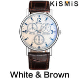Men Leather Strap Quartz Watches Fashion Business Casual Sports Watch Male Accessories Stylish Clocks for Men