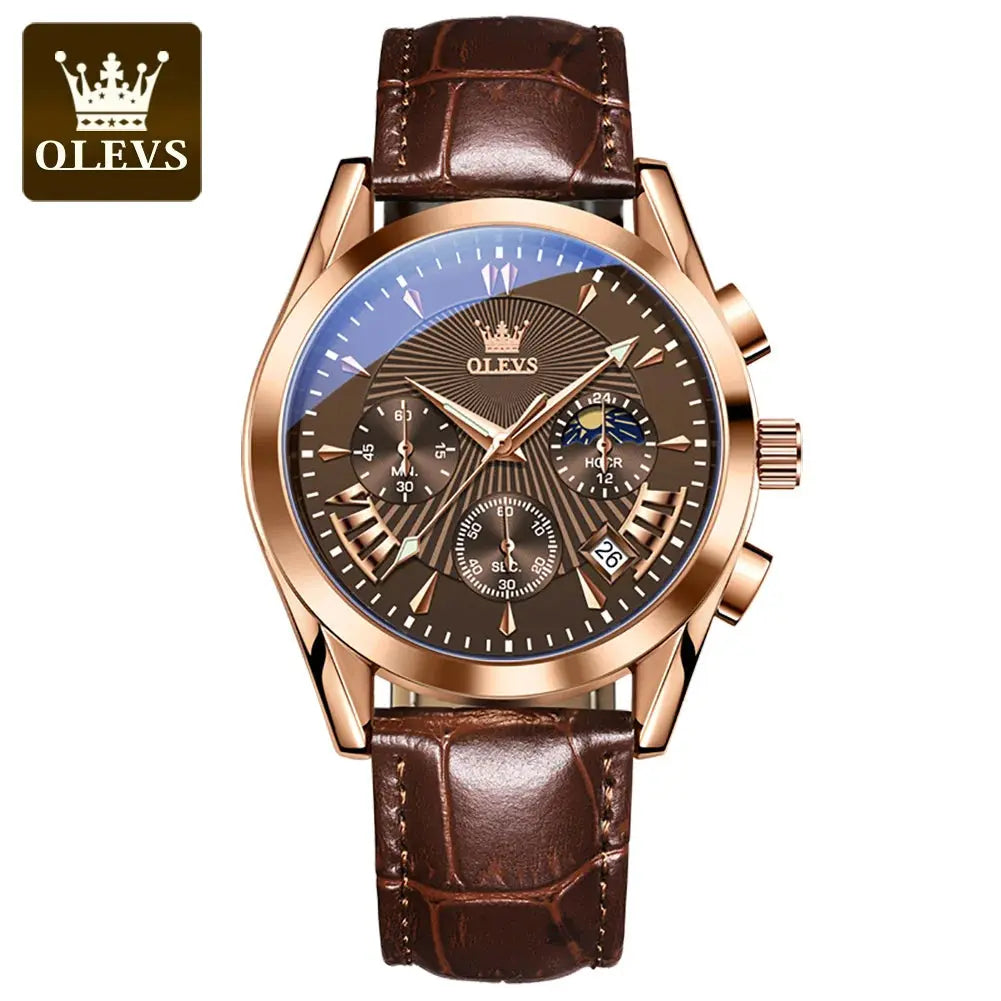 OLEVS Original Luxury Brand Men's Watches - High Quality Waterproof Quartz Watch for Men Gola Watches