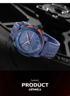 NAVIFORCE Luxury Fashion Quartz Watches for men Silicone Strap Hand Clock 50m Waterproof Japan Movement Man Sports Wristwatches My Store