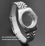 Neiton 36mm/39mm Sapphire Glass For Men Watch Case Fit NH36 NH34 NH35Movement FashionWaterproof Jubilee Stainless Steel