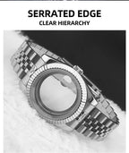 Neiton 36mm/39mm Sapphire Glass For Men Watch Case Fit NH36 NH34 NH35Movement FashionWaterproof Jubilee Stainless Steel Gola Watches