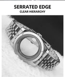 Neiton 36mm/39mm Sapphire Glass For Men Watch Case Fit NH36 NH34 NH35Movement FashionWaterproof Jubilee Stainless Steel