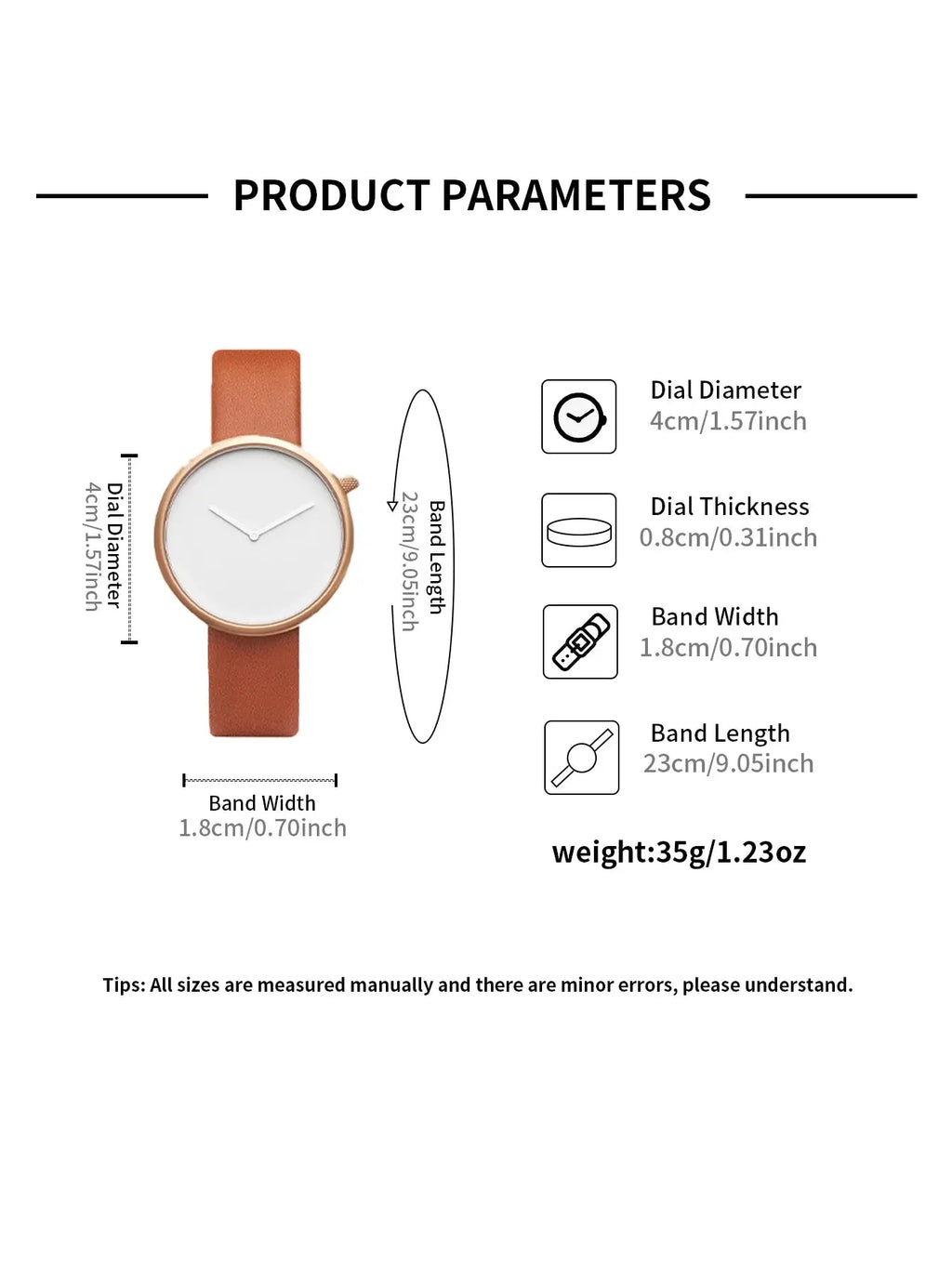 TOMI Women's Minimalist Style Leather Watch Gola Watches