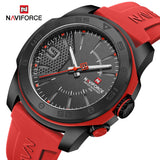 NAVIFORCE Luxury Man Watch Quartz Waterproof Luminous Date Chronograph Leather Men Wristwatch Military Sports Men's Watches