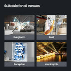 cyberpunk 3d projector led digital large wall clock modern design decoration art big wall clock Can display images and videos Gola Watches