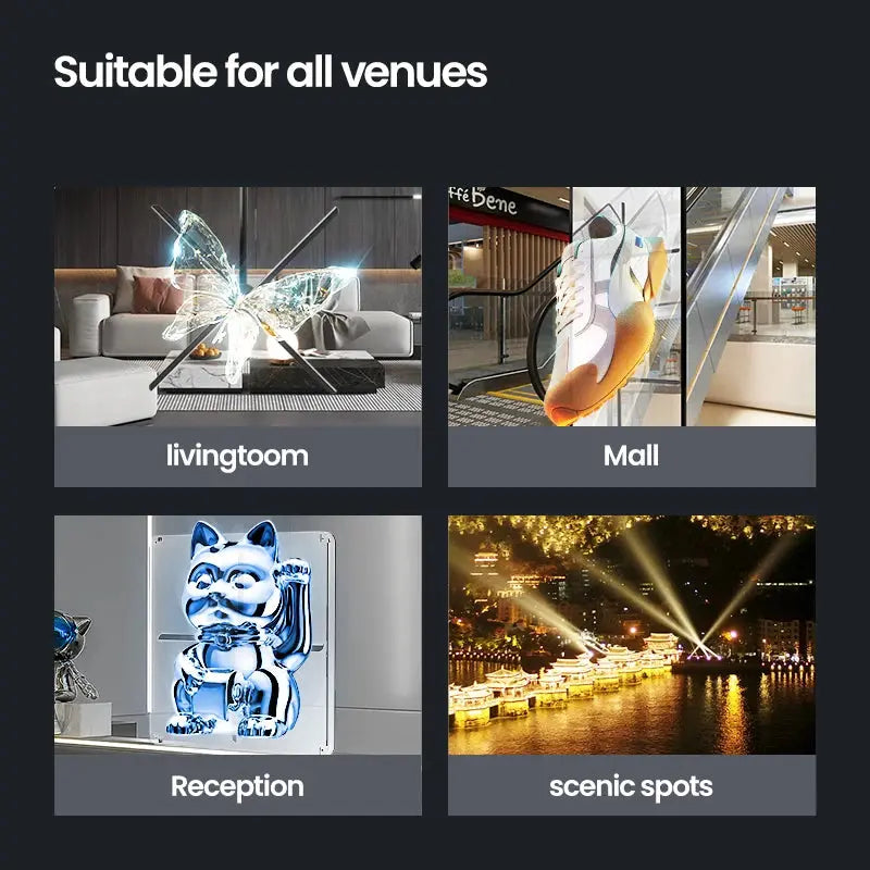 cyberpunk 3d projector led digital large wall clock modern design decoration art big wall clock Can display images and videos Gola Watches