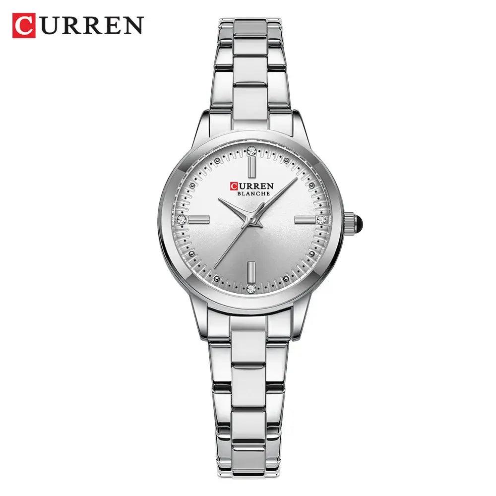 CURREN-Women's Simple Dial Wristwatch, Elegant and Charming Bracelet Quart Watches for Lady, Fashion Brand My Store