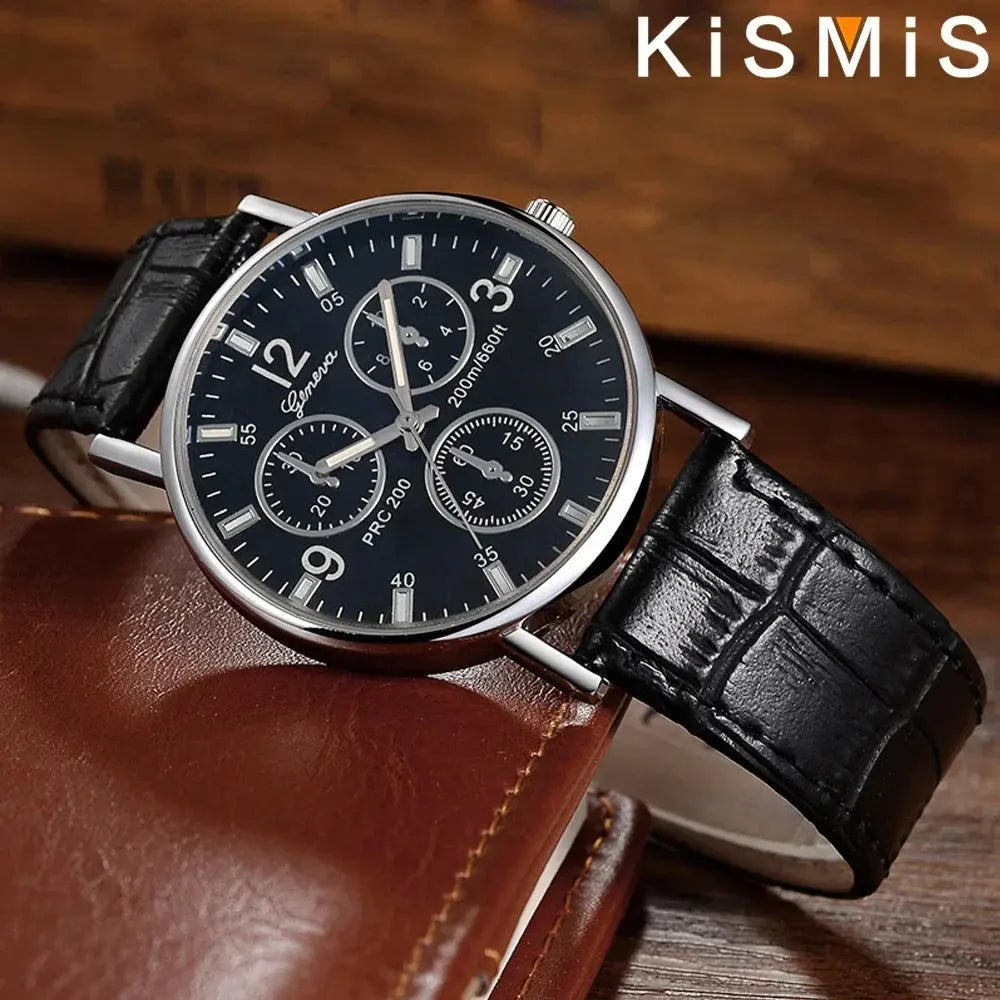 Men Leather Strap Quartz Watches Fashion Business Casual Sports Watch Male Accessories Stylish Clocks for Men Gola Watches
