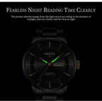 2025 New Men Watch Stainless Steel Business Style Luxury Rhinestone 43mm Blue Gold Quartz Movement Wristwatch Relogios Masculino Gola Watches