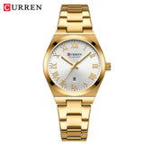 CURREN Watch Women,Watches for Women,Ladies Watches,Waterproof Fashion Dress Stainless Steel Bracelet Analog Watches Date
