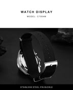 CADISEN New Men's Watches Luxury Quartz Wrist Watch For Men Sapphire AR Coated Crystal Canvas VK68 Speed Chronograph Automatic Gola Watches