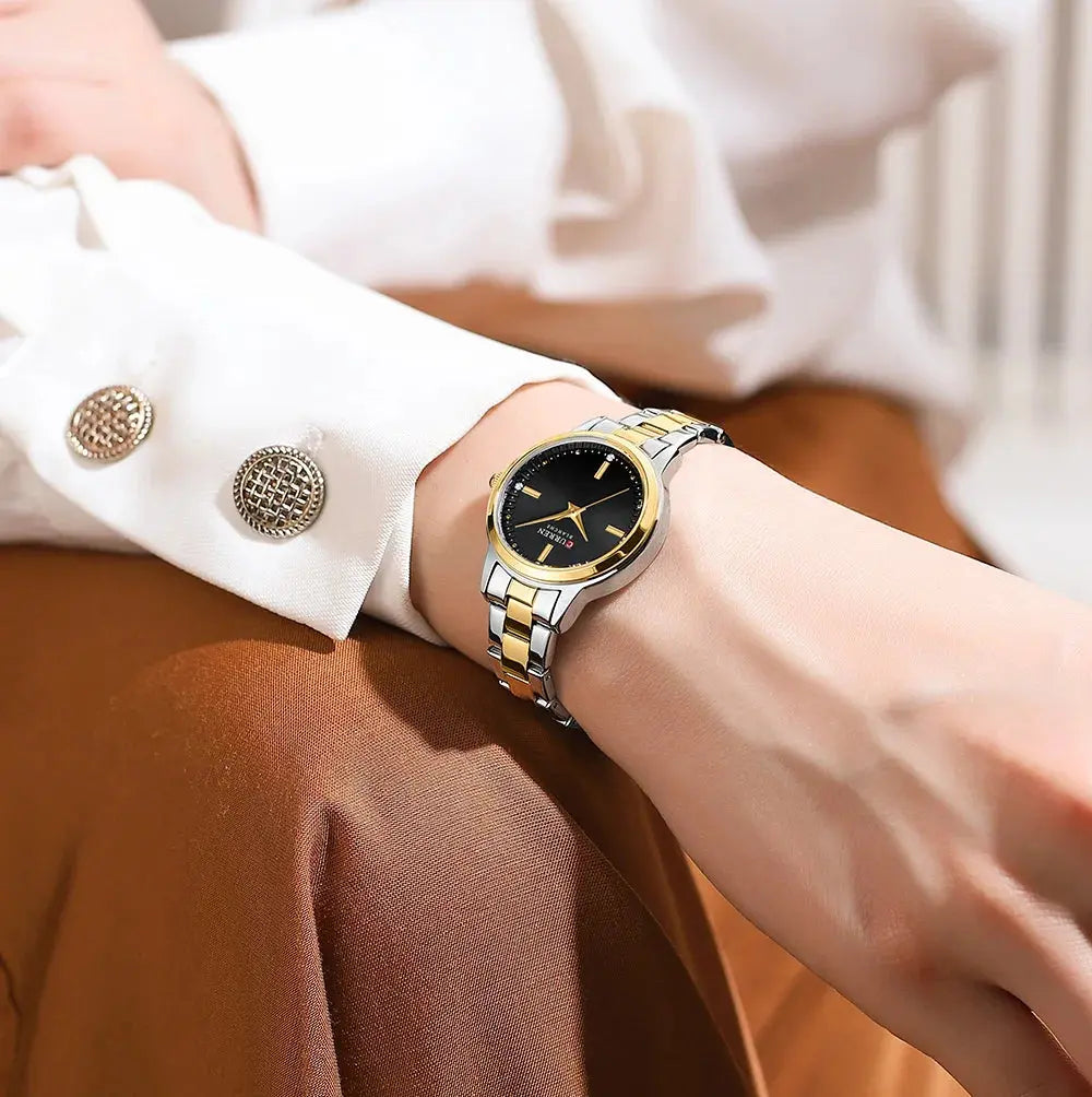 CURREN-Women's Simple Dial Wristwatch, Elegant and Charming Bracelet Quart Watches for Lady, Fashion Brand My Store