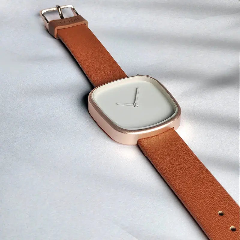 TOMI Watch Minimalist Men's Square Fashion Ultra thin Watch Minimalist Women's High Quality Elegant Quartz Watch Clock Gift Gola Watches
