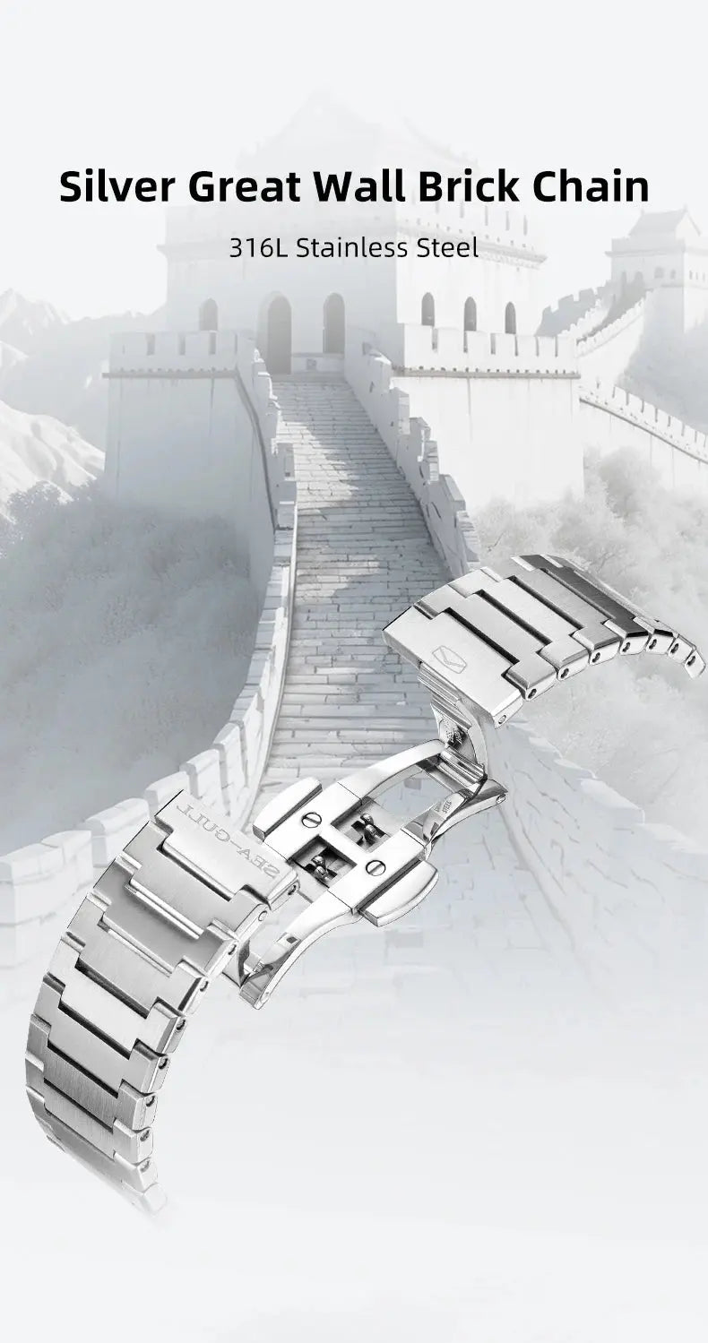 Seagull Historical Series Men Watch Bilingual Calendar Luminous Automatic Mechanical Watches Dress Wristwatch Casual Clock 1075 Gola Watches